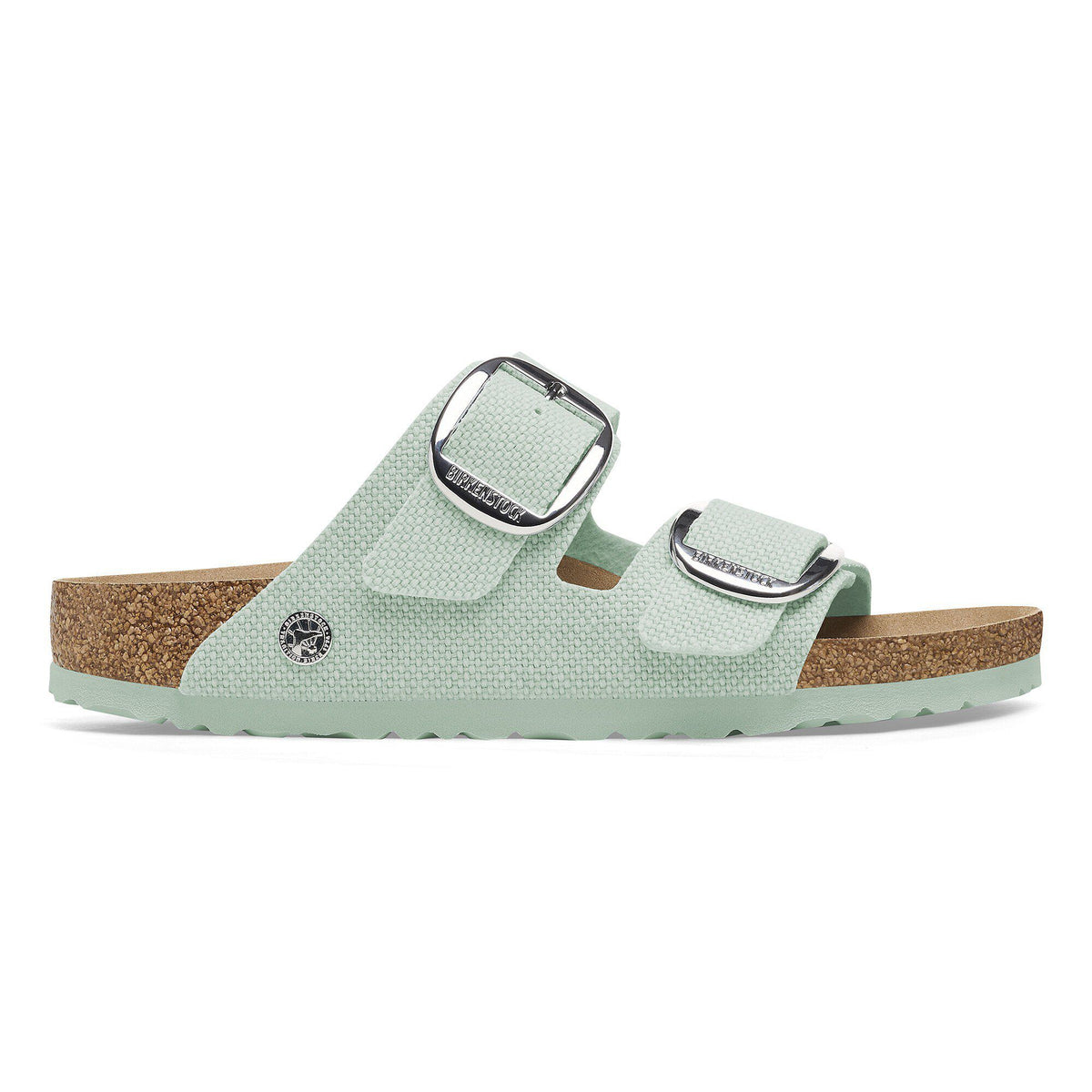 Arizona Vegan Big Buckle Textile in Color Canvas Surf Green | Birkenstock