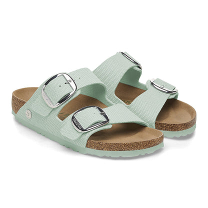 Arizona Vegan Big Buckle Textile in Color Canvas Surf Green | Birkenstock