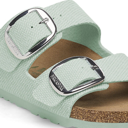 Arizona Vegan Big Buckle Textile in Color Canvas Surf Green | Birkenstock