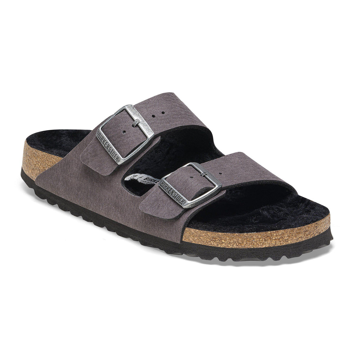Arizona Shearling Synthetics in Color Desert Dust Black | Birkenstock