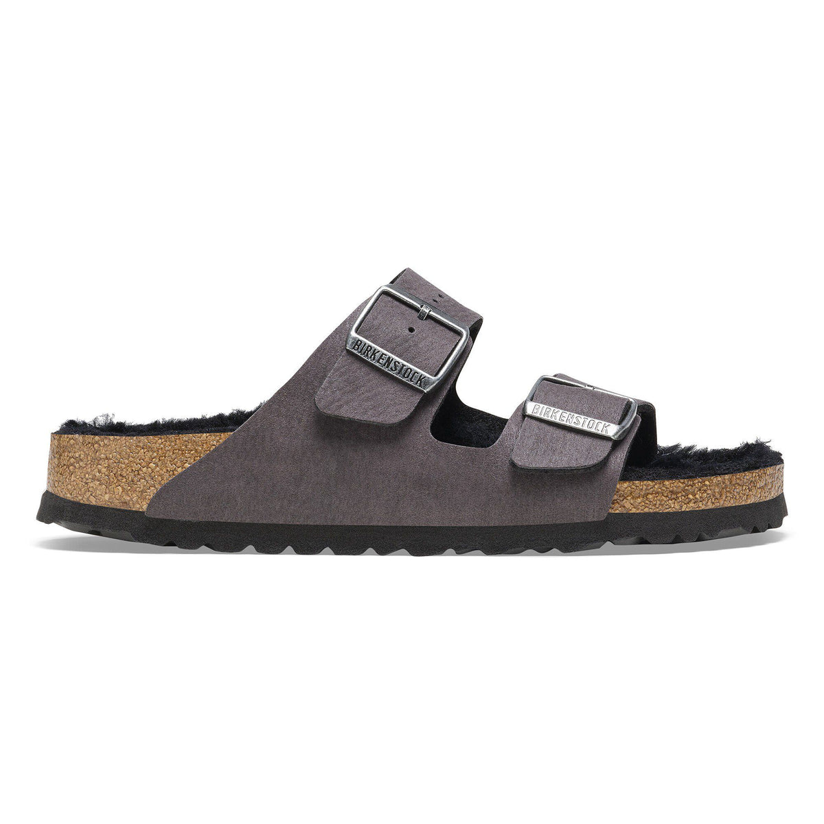 Arizona Shearling Synthetics in Color Desert Dust Black | Birkenstock