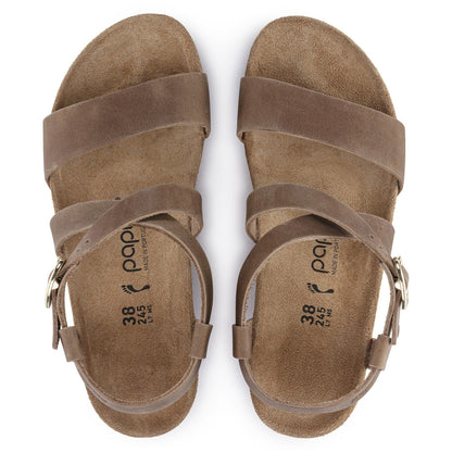 Sibyl Oiled Leather in Color Cognac | Birkenstock