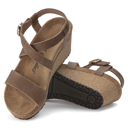 Sibyl Oiled Leather in Color Cognac | Birkenstock