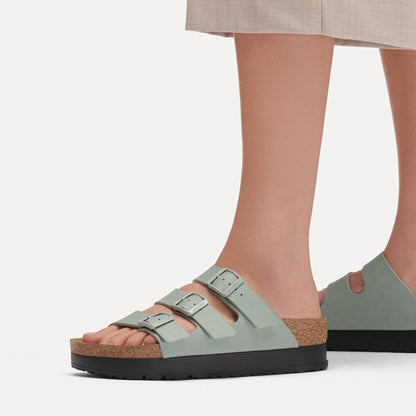 Florida Vegan Flex Platform Birko-Flor in Color Pure Sage | Birkenstock