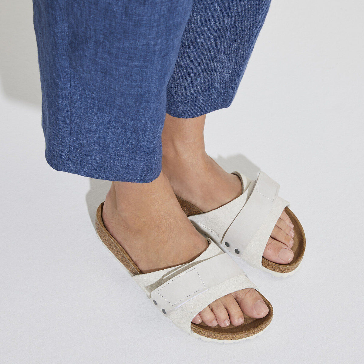 Oita Suede Leather in Color Antique White | Birkenstock
