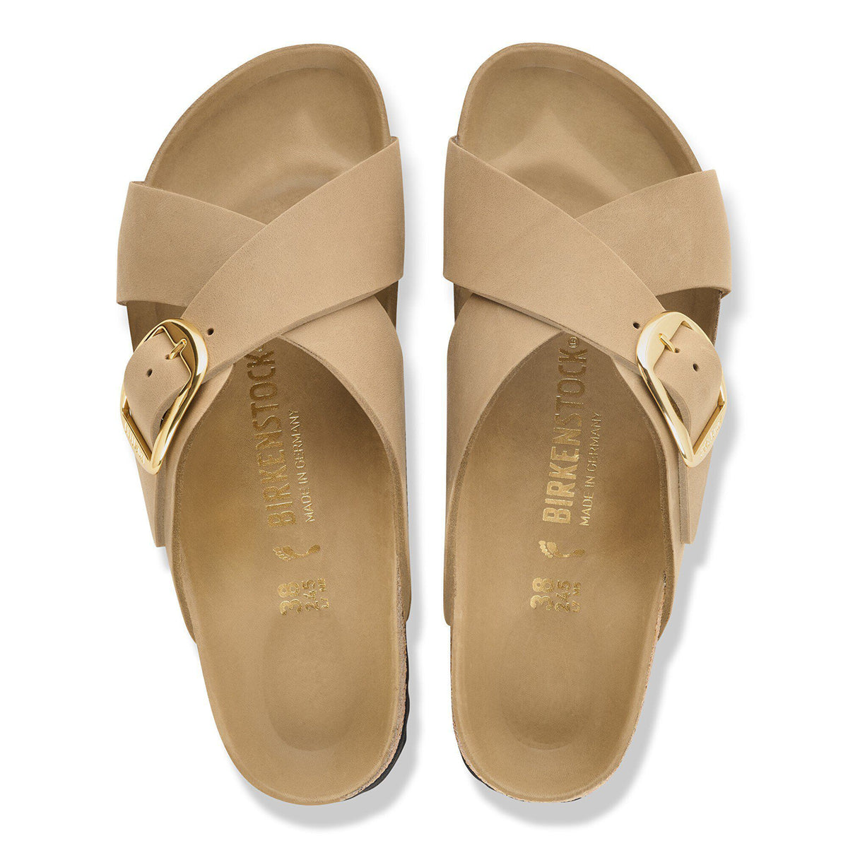 Siena Big Buckle Oiled Leather in Color Tobacco Brown | Birkenstock