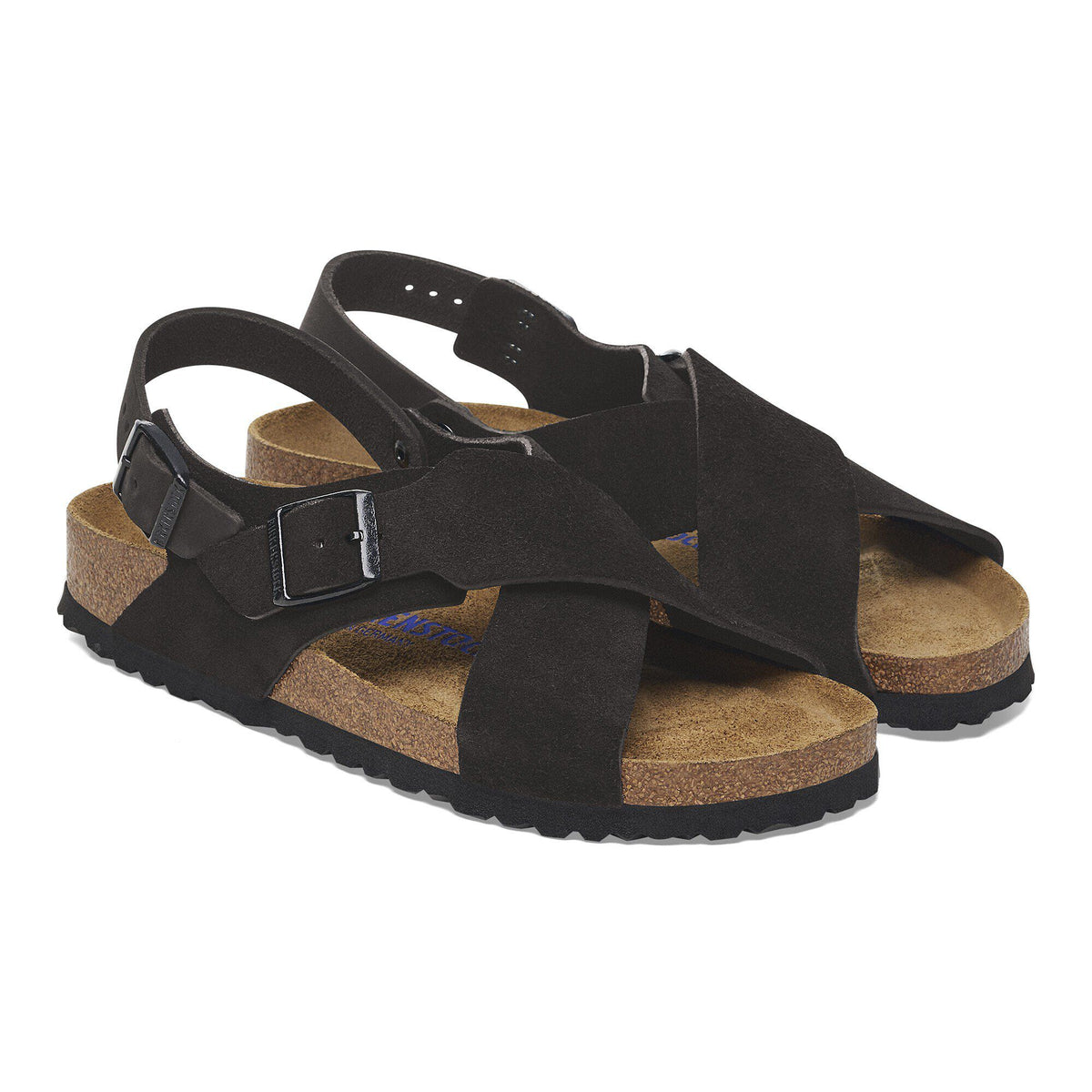 Tulum Soft Footbed Suede Nubuck in Color Black | Birkenstock