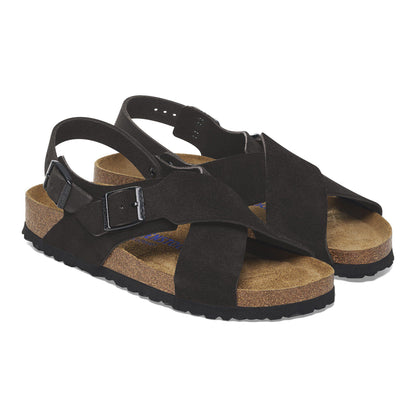 Tulum Soft Footbed Suede Nubuck in Color Black | Birkenstock