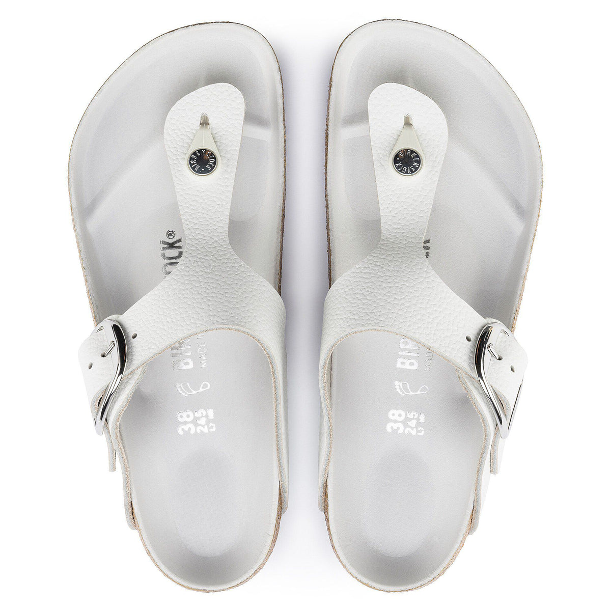 Gizeh Big Buckle Leather in Color White | Birkenstock