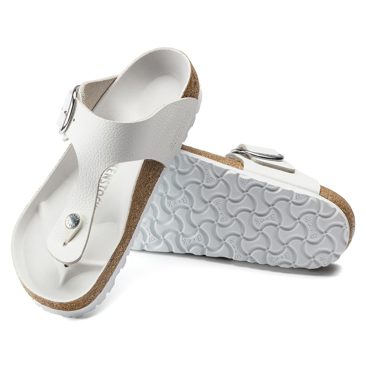 Gizeh Big Buckle Leather in Color White | Birkenstock