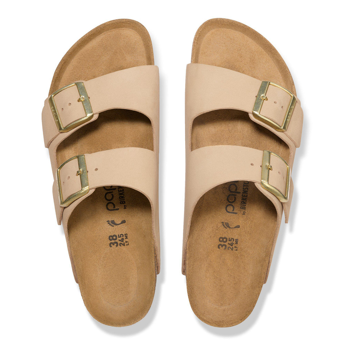 Arizona Flex Platform Nubuck Leather in Color Sandcastle | Birkenstock