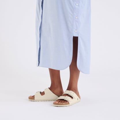 Arizona Leather in Color Woven Embossed Ecru | Birkenstock