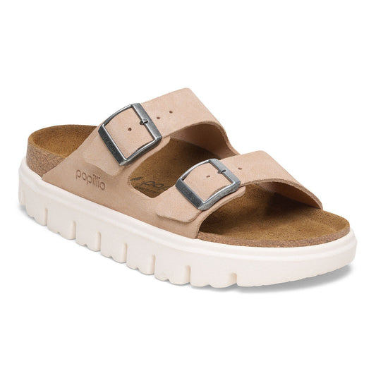 Arizona Chunky Suede Leather in Color Warm Sand | Birkenstock