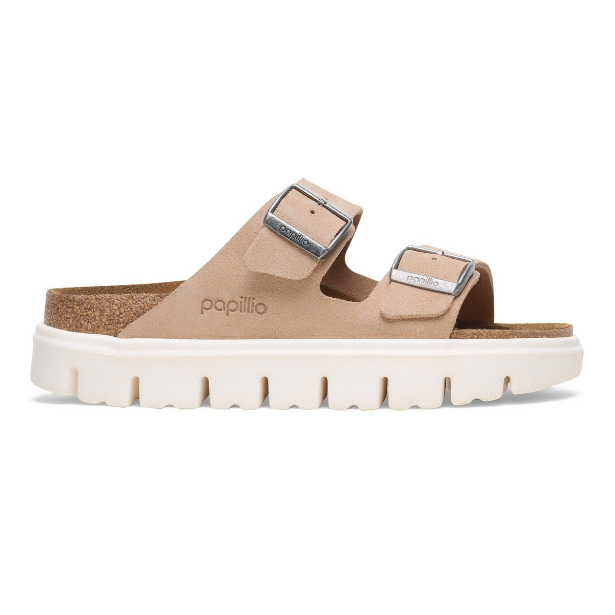 Arizona Chunky Suede Leather in Color Warm Sand | Birkenstock