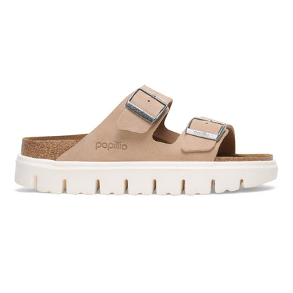 Arizona Chunky Suede Leather in Color Warm Sand | Birkenstock