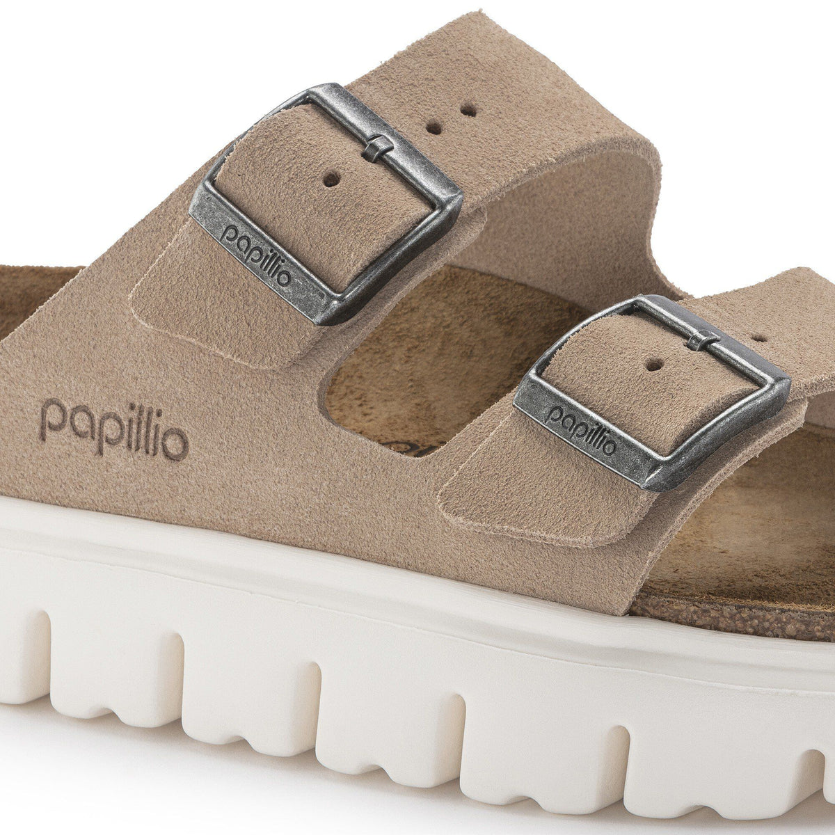 Arizona Chunky Suede Leather in Color Warm Sand | Birkenstock