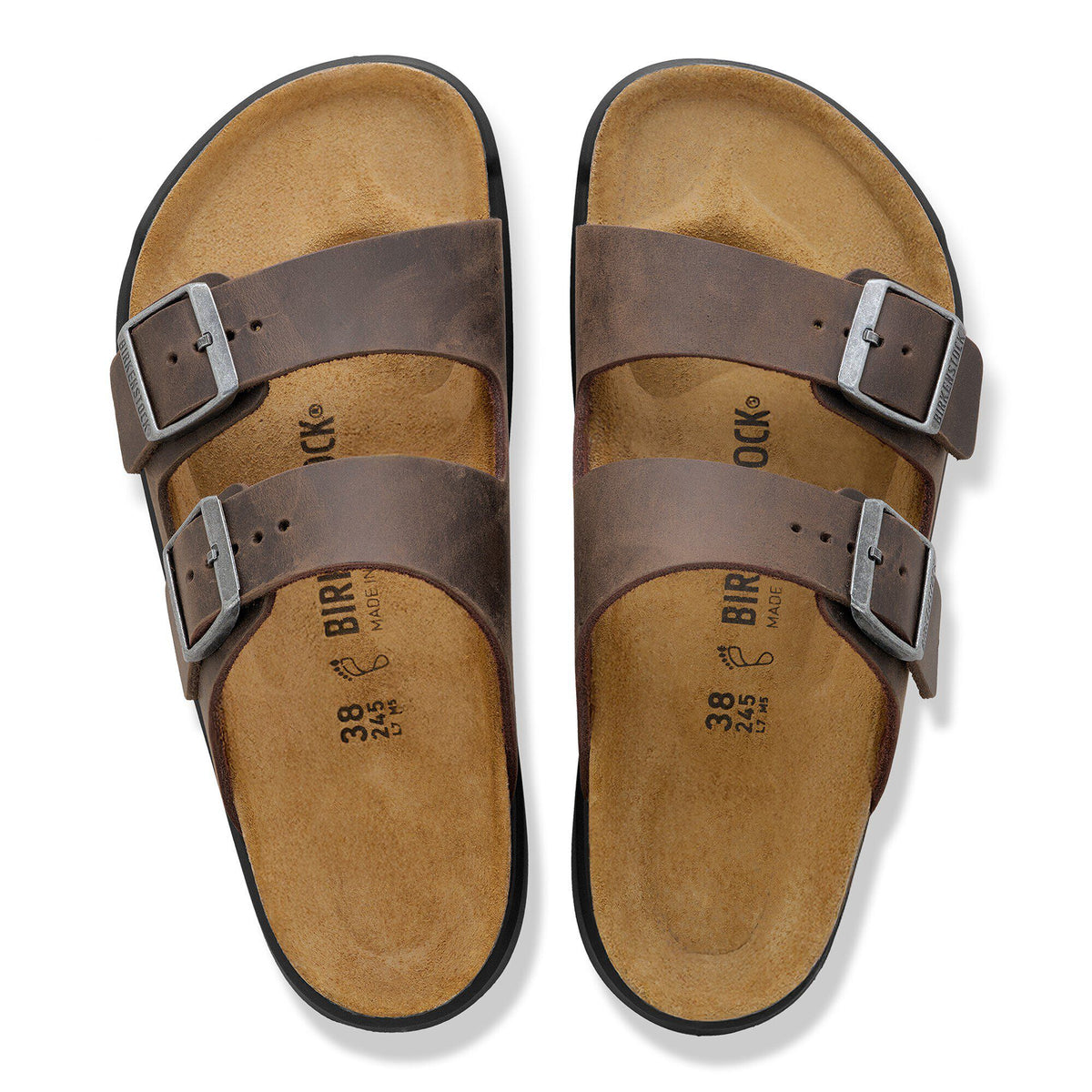 Arizona Crosstown Women Oiled Leather in Color Habana | Birkenstock