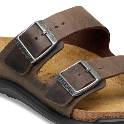 Arizona Crosstown Women Oiled Leather in Color Habana | Birkenstock