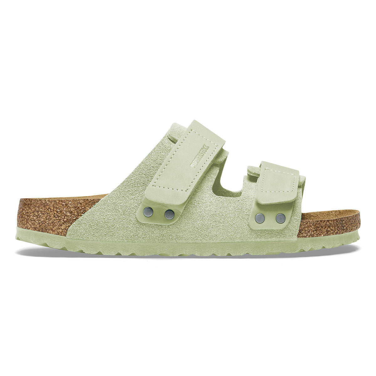 Uji Nubuck-Suede Leather in Color Faded Lime | Birkenstock
