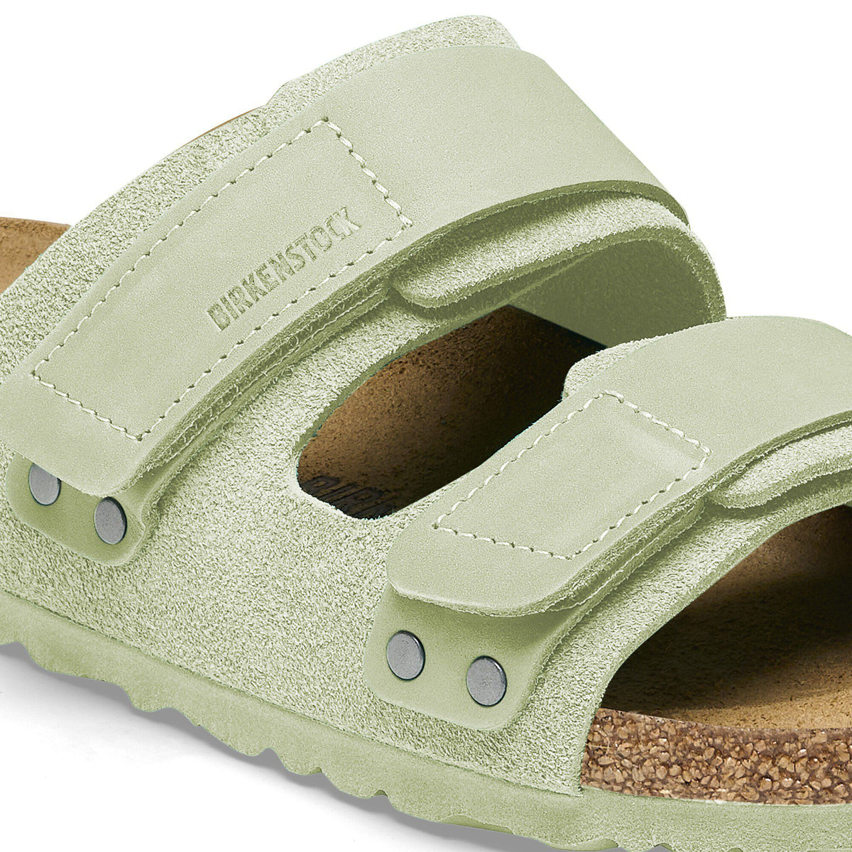Uji Nubuck-Suede Leather in Color Faded Lime | Birkenstock
