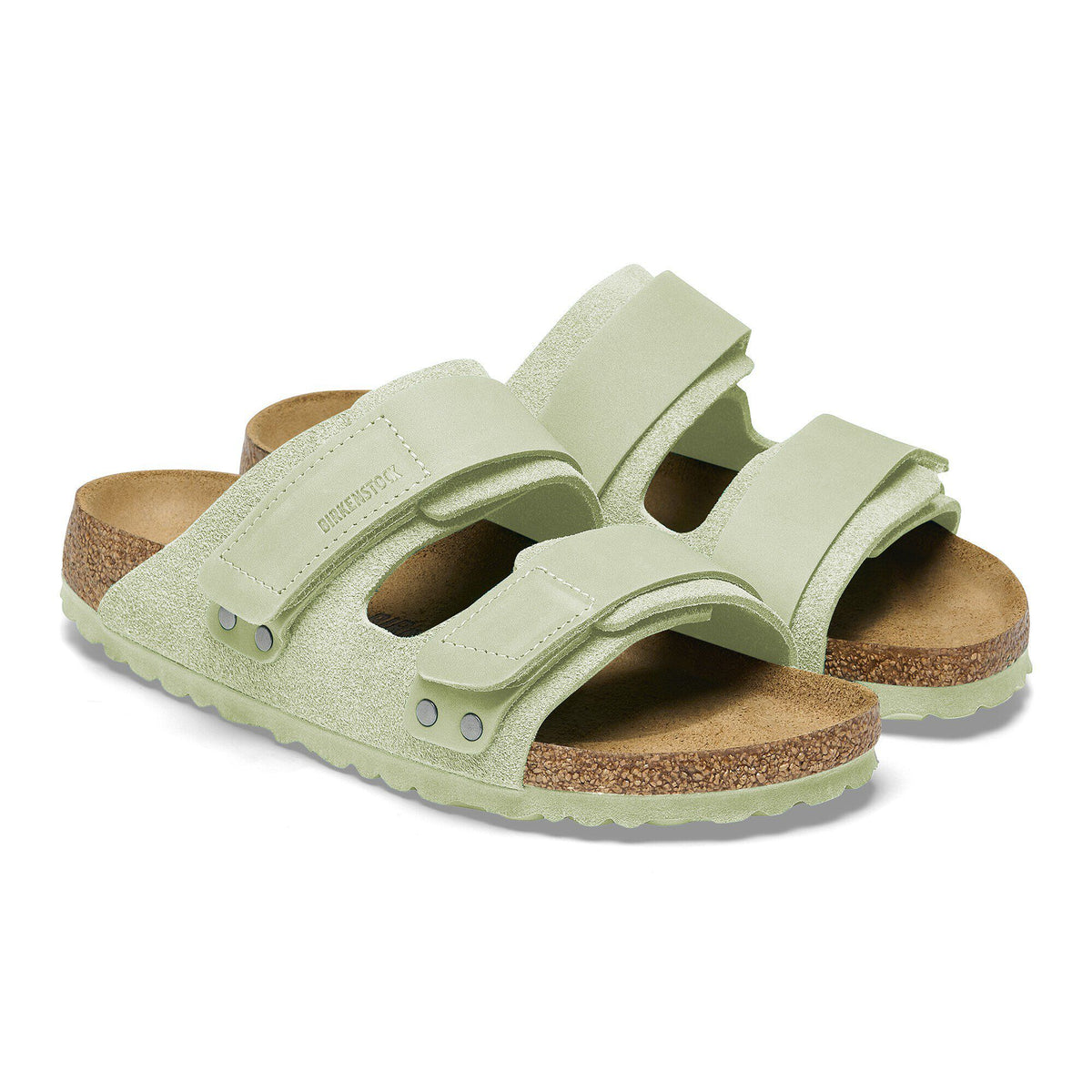 Uji Nubuck-Suede Leather in Color Faded Lime | Birkenstock