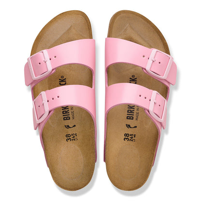 Arizona Natural Leather Patent in Color Fondant Pink | Birkenstock