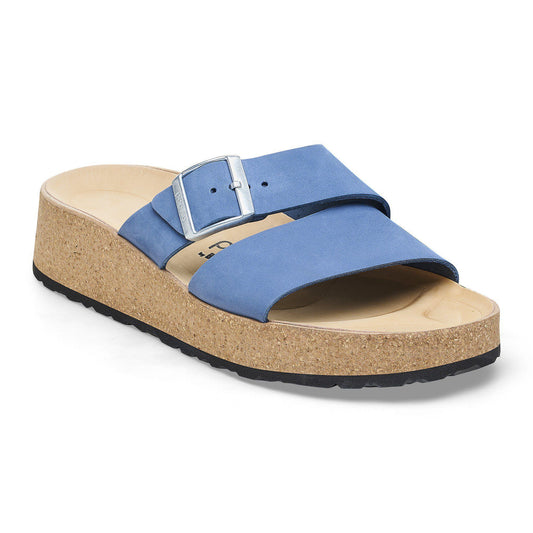 Almina Nubuck Leather in Color Elemental Blue | Birkenstock