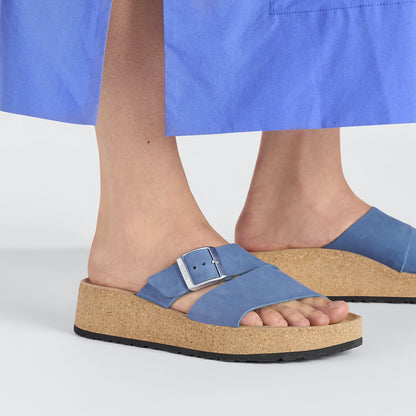 Almina Nubuck Leather in Color Elemental Blue | Birkenstock