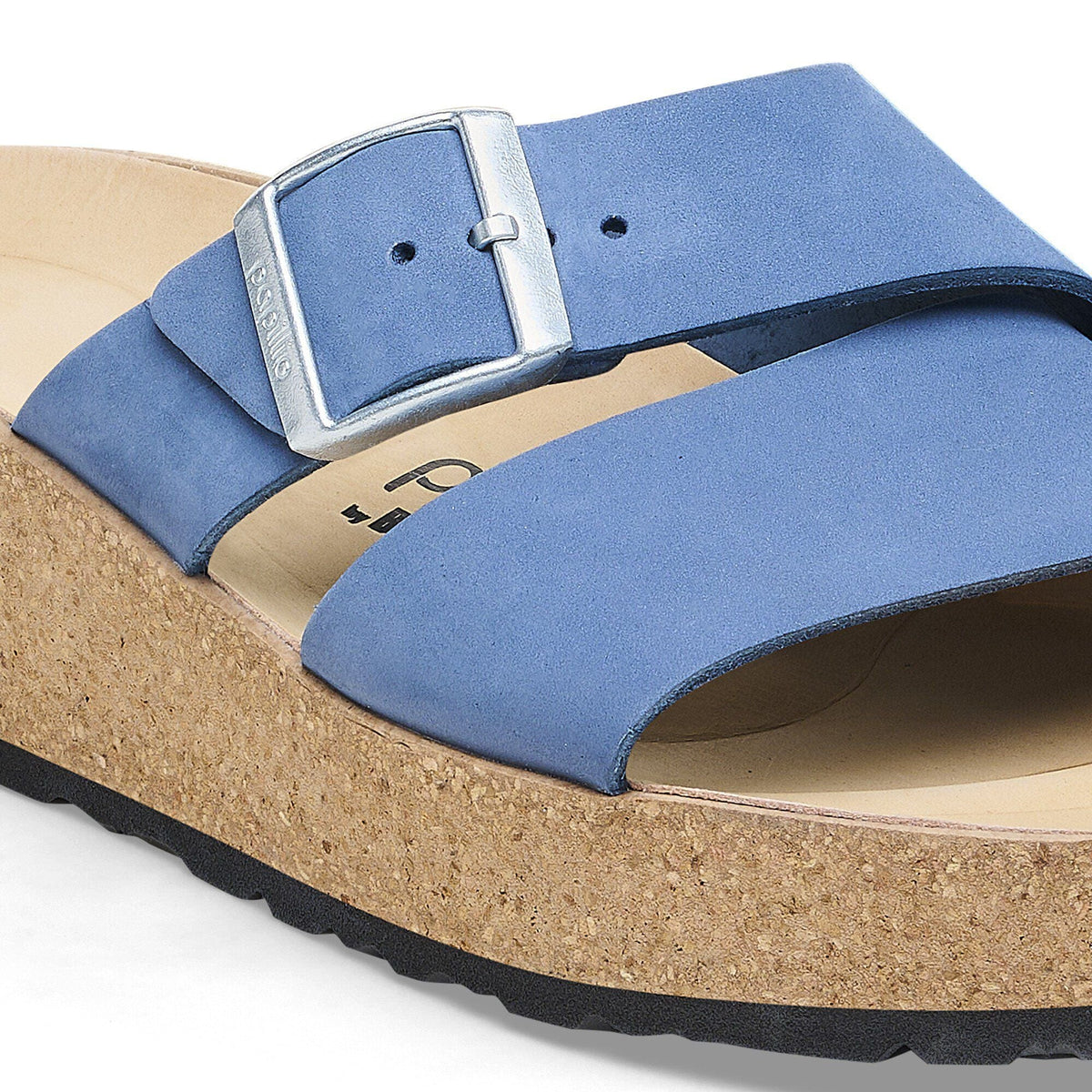 Almina Nubuck Leather in Color Elemental Blue | Birkenstock