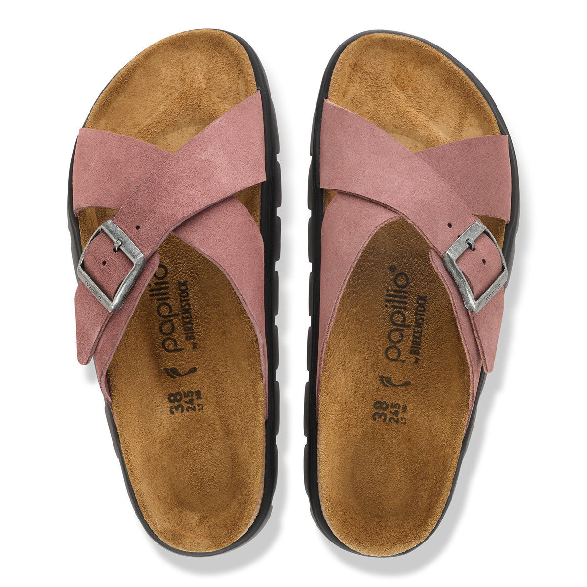 Siena  Chunky Suede Leather in Color Pepper | Birkenstock
