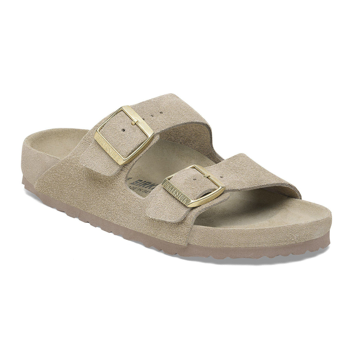 Arizona Suede Leather in Color Taupe | Birkenstock