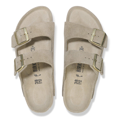 Arizona Suede Leather in Color Taupe | Birkenstock