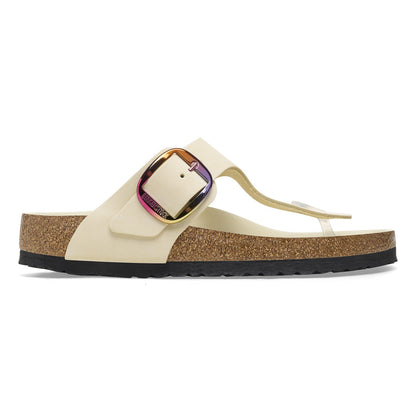 Gizeh Big Buckle Nubuck Leather in Color Ecru | Birkenstock