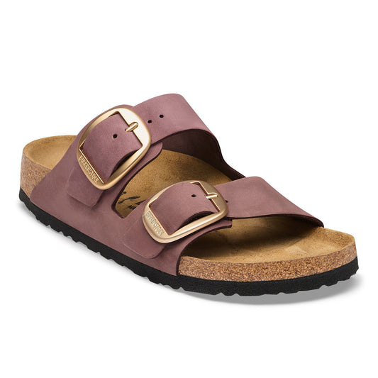 Arizona Big Buckle Nubuck Leather in Color Pepper | Birkenstock