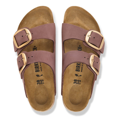 Arizona Big Buckle Nubuck Leather in Color Pepper | Birkenstock