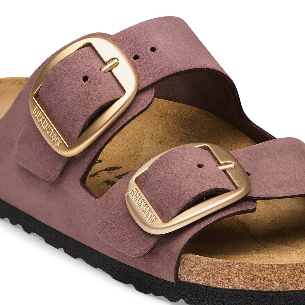 Arizona Big Buckle Nubuck Leather in Color Pepper | Birkenstock