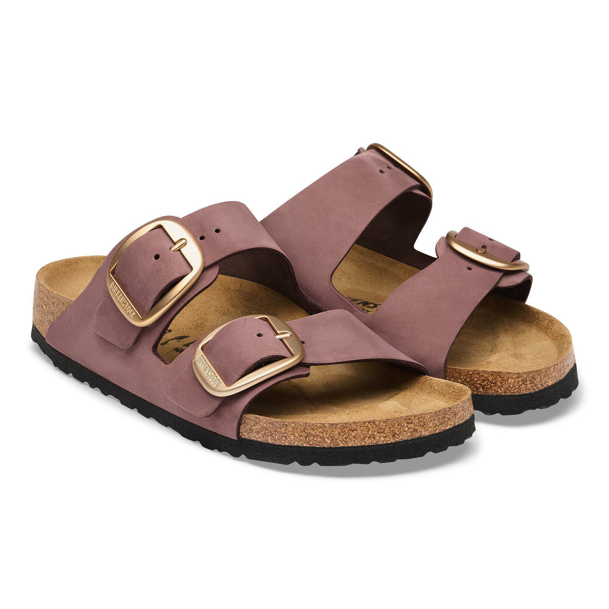 Arizona Big Buckle Nubuck Leather in Color Pepper | Birkenstock
