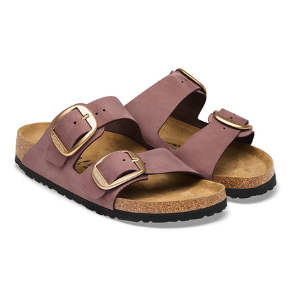 Arizona Big Buckle Nubuck Leather in Color Pepper | Birkenstock