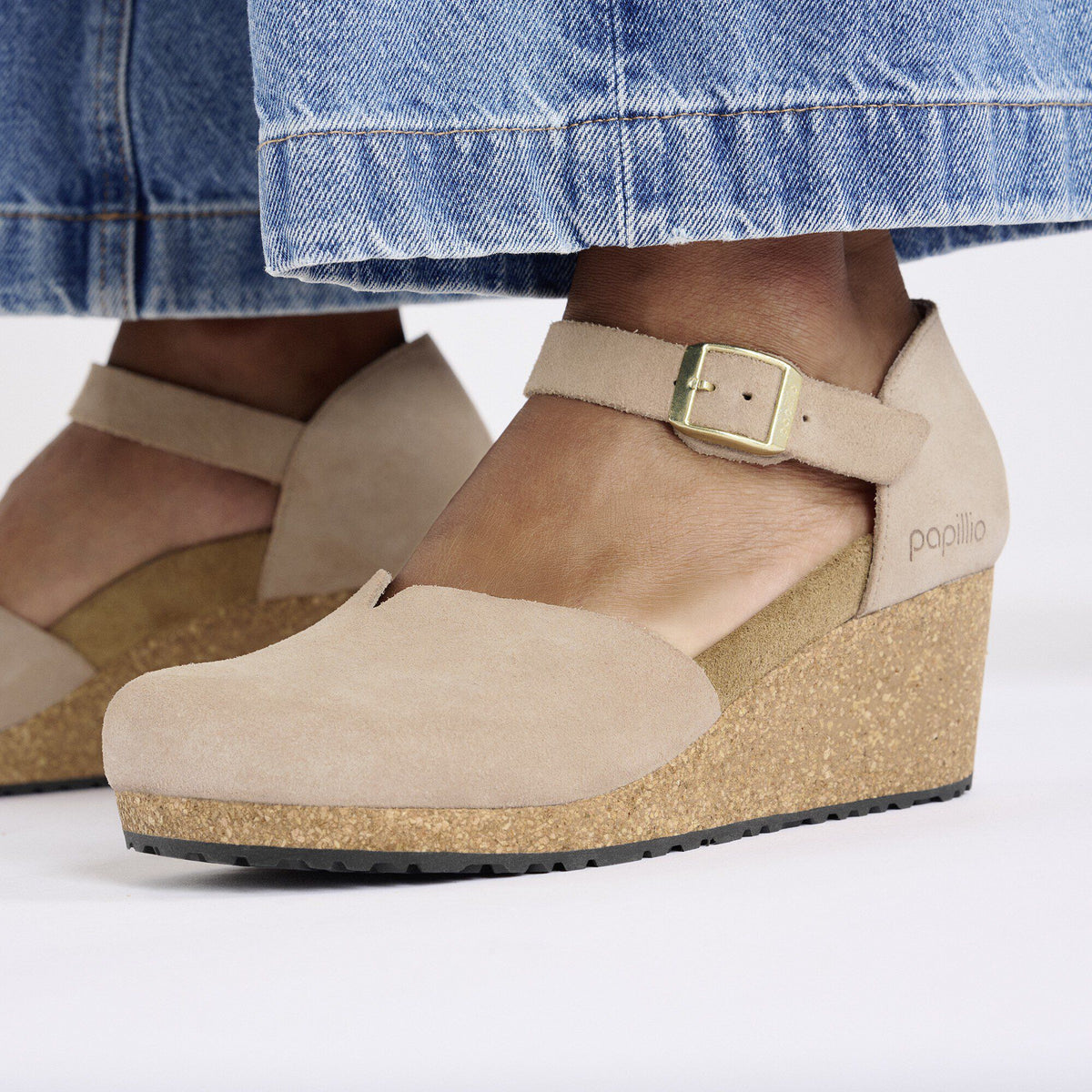 Mary Suede Leather in Color Warm Sand | Birkenstock