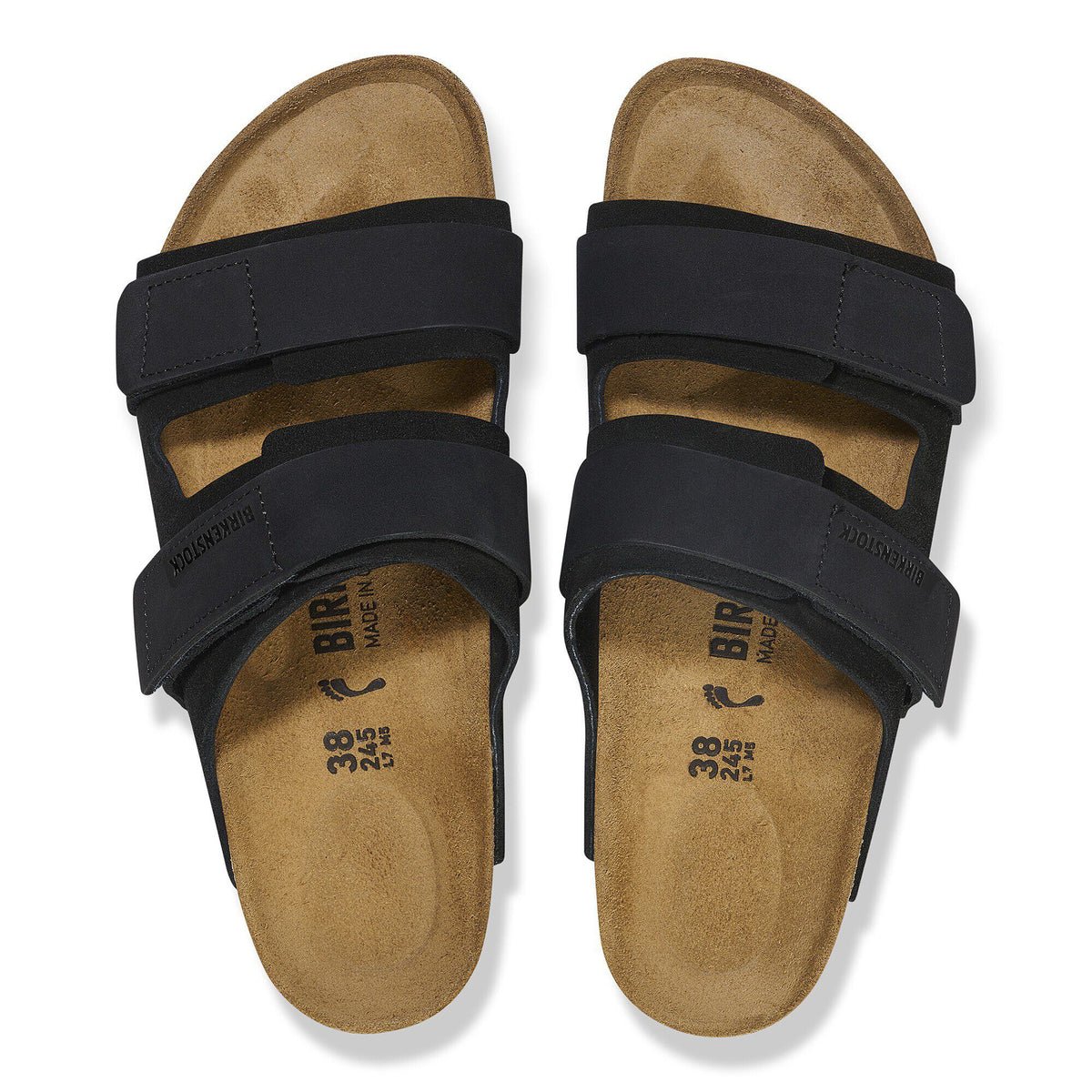 Uji Nubuck-Suede Leather in Color Black | Birkenstock