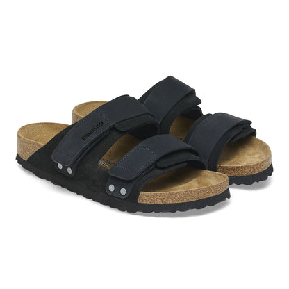 Uji Nubuck-Suede Leather in Color Black | Birkenstock