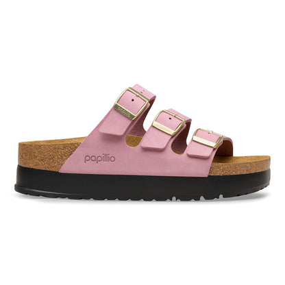 Florida Flex Platform Nubuck Leather in Color Orchid | Birkenstock