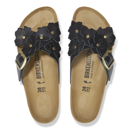 Siena Flowers Leather in Color Black | Birkenstock