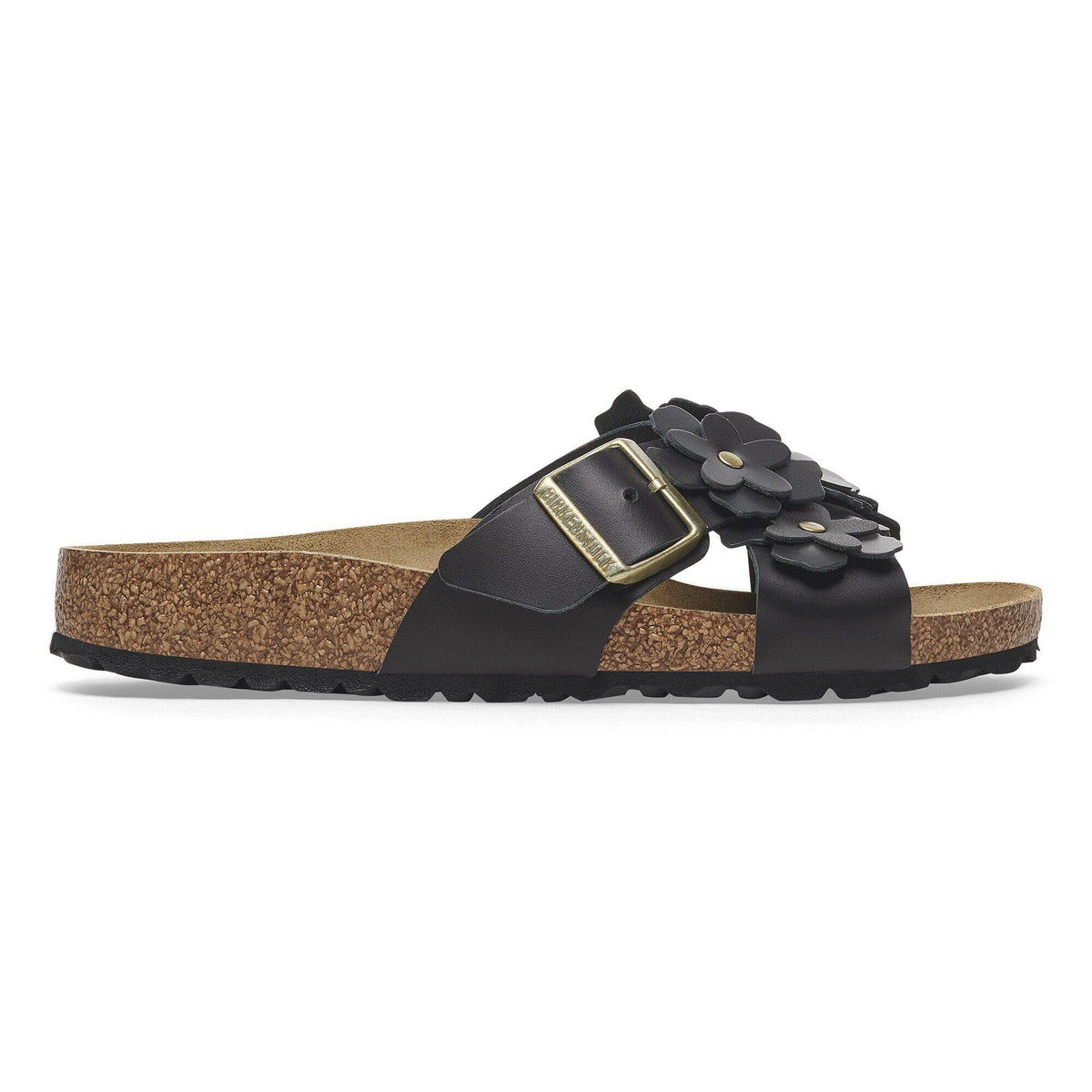 Siena Flowers Leather in Color Black | Birkenstock
