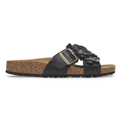Siena Flowers Leather in Color Black | Birkenstock