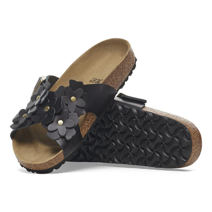 Siena Flowers Leather in Color Black | Birkenstock