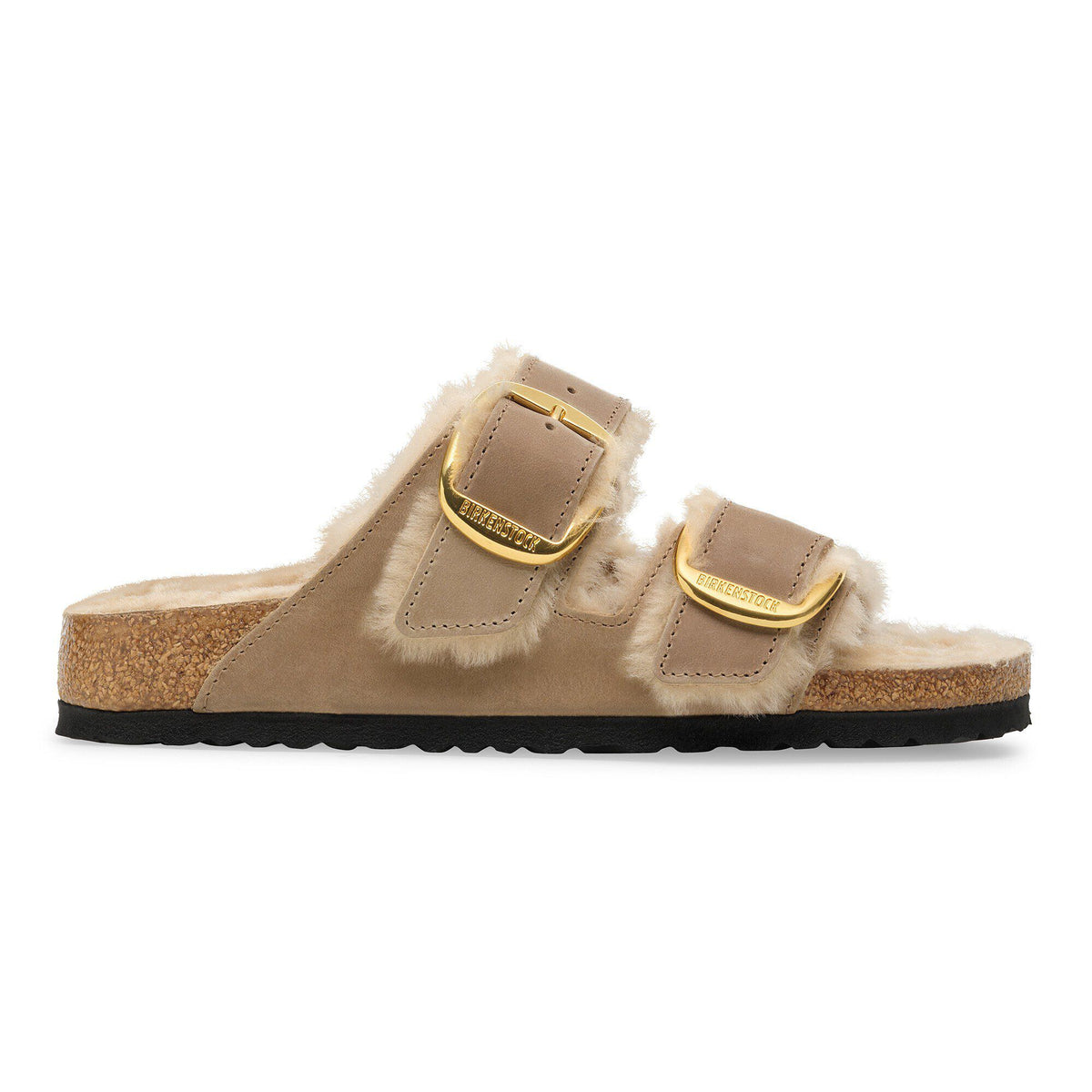 Arizona Big Buckle Shearling Oiled Leather in Color Tobacco Brown | Birkenstock