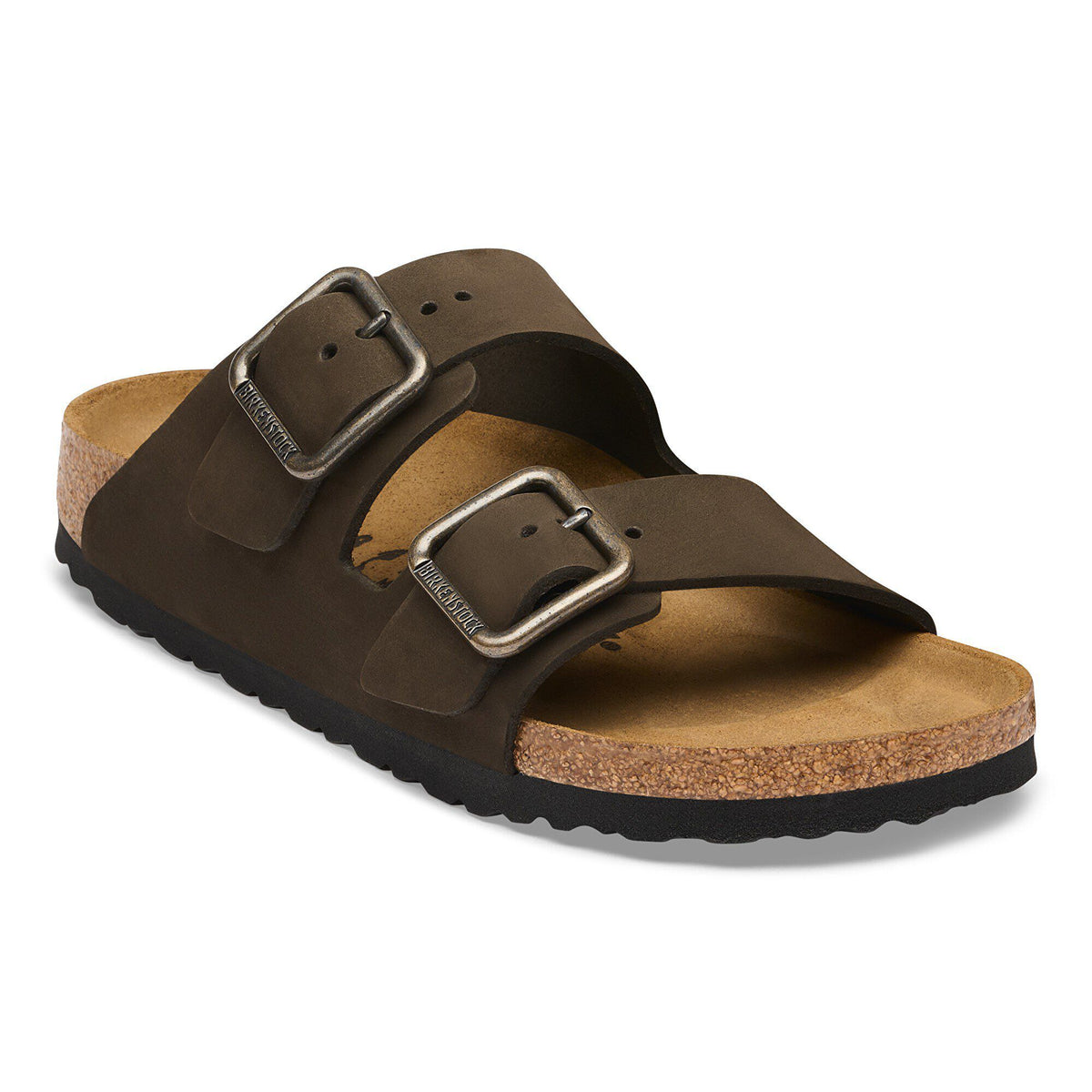 Arizona Wire Buckle Nubuck Leather in Color Mocha | Birkenstock
