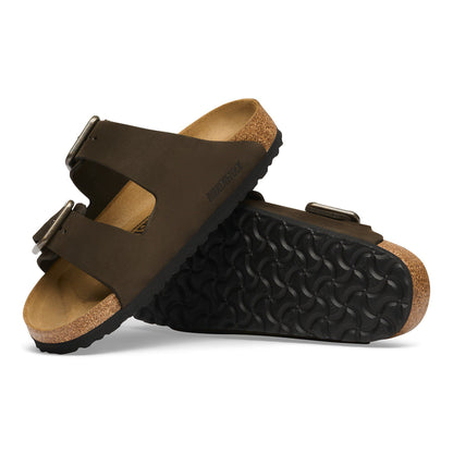 Arizona Wire Buckle Nubuck Leather in Color Mocha | Birkenstock