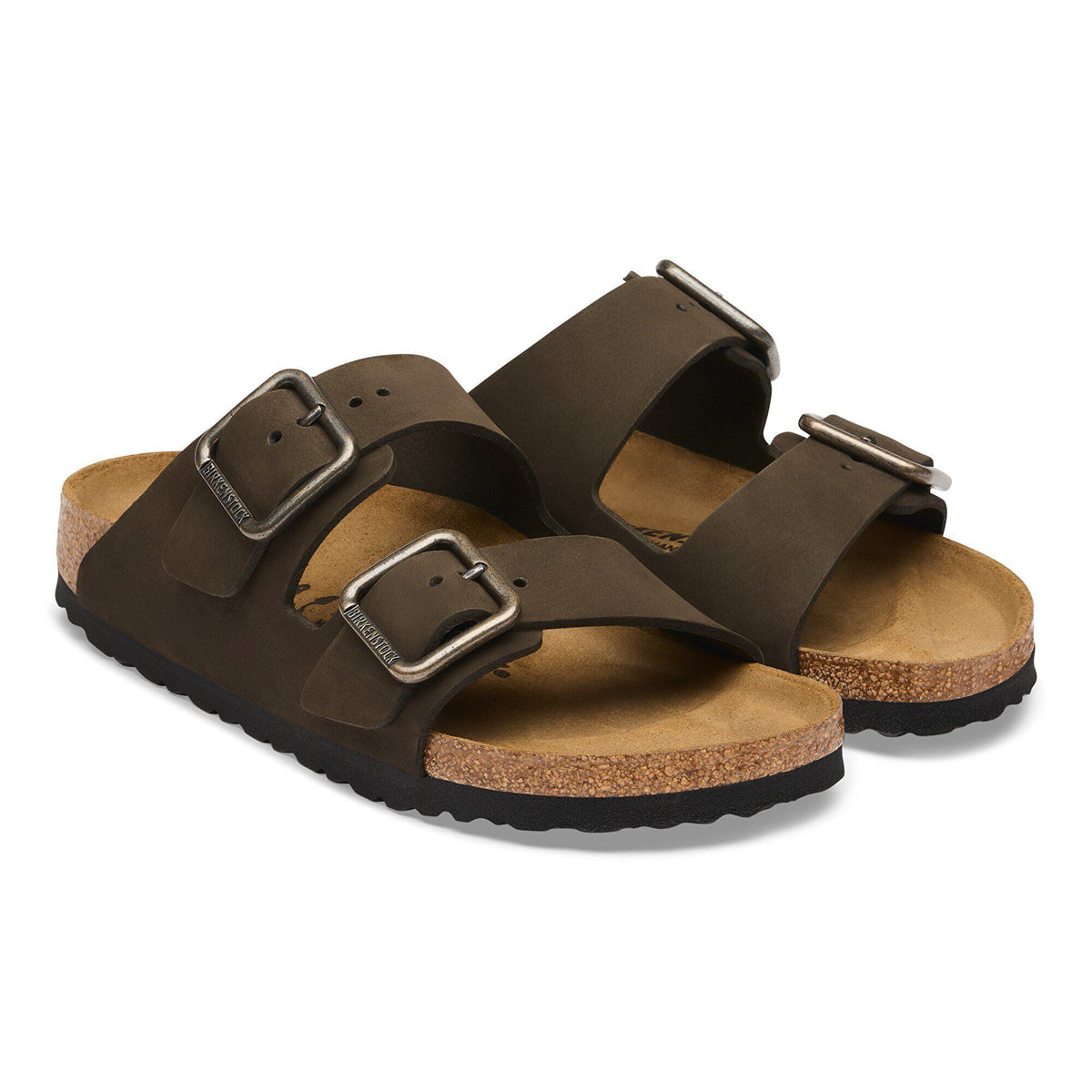 Arizona Wire Buckle Nubuck Leather in Color Mocha | Birkenstock